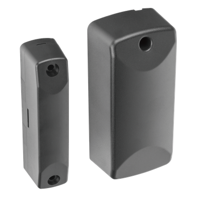 Sensor Magnético Inalámbrico para Exterior / IP56 / Gap 7.5 cm / Entrada Auxiliar NC/C/NO / -40°C a 60°C / Batería 10 Años / 345 MHz