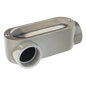 Caja oval roscada tipo LR de 1 1/4\" (31.8 mm) Incluye tapa y tornillos.