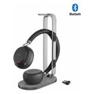 Auriculares Profesionales / Bluetooth 5.3 / Alcance 45 m (147.6 ft) / ANC 35 dB / Autonomía 40 h / Base de Carga Qi / USB-C y USB-A