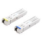 Transceptores Ópticos Bidireccionales SFP (Mini-Gbic) / Monomodo 1310 & 1550 nm / 1.25 Gbps / 1000BASE-BX / Conector LC/UPC Simplex / DDM / Hasta 5 km / 2 Piezas