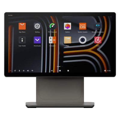 Terminal de Escritorio Inteligente / Pantalla FHD de 15.6\" / Qualcomm Hexa-core / 4 GB RAM + 64 GB ROM / Sistema Operativo SUNMI 4.0 / Touch ID / Puertos múltiples / Servicios móviles de Google