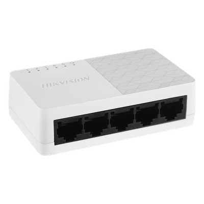 Switch No Administrable de 5 Puertos para Escritorio / Fast Ethernet  10 / 100 Mbps / Diseño Compacto y Estetico