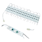 Cadena con 20 Módulos LED Individuales / Resistente a Intemperie / 4500 Lúmenes / 110V / Luz Cálida 2 700 K / Conectados en Serie / No Requiere Transformador.