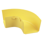 Ángulo Recto a 90º Horizontal, Para Canaletas FiberRunner™ 4X4, Color Amarillo