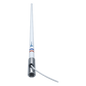Antena Marina VHF / Fibra de Vidrio / Base Acero Inoxidable / 156-163 MHz / 6 dBi / Cable 10 m (32.8 ft) / PL-259 / Exterior