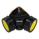 Respirador de Media Cara / Protección Nasal y Bucal / Doble Cartucho Intercambiable / 2 Cartuchos para Vapores Orgánicos / Válvula de Exhalación / Correa Elástica Ajustable