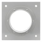 Placa Pasamuros / Capacidad 1 Bota 4\" (10.16 cm) / Aluminio / Kit 14 Piezas