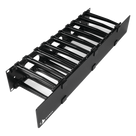 Organizador de Cable Horizontal / Rack 19in / 2UR / 6in (0.5ft) de profundidad / Policarbonato