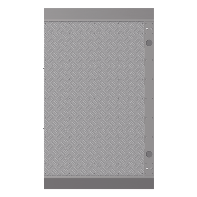 Base ADICIONAL para Torniquetes de la Serie DSK3B961 / Añade 1 Carril de 90 cms / Requiere DS-K3B961TX-BASE900-S