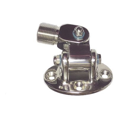 Montaje de acero inoxidable ovalado, con rosca estándar 1\" x 14 hilos