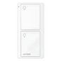 Control remoto inalámbrico Pico de 2 botones para encender y apagar luces, usable como control de mano o de pared, compatible con Caseta Wireless, RadioRA 2 y HomeWorks QS