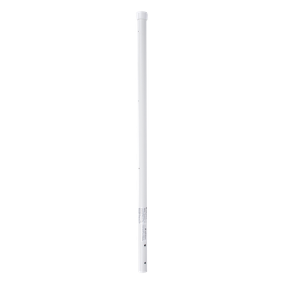 Poste de Esquina de 0.8m para Cerca Electrificada. Tubo Galvanizado cal. 18 de 1\"Diam. con Tapón, ideal para 3 Aisladores.