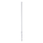 Poste de Esquina de 0.8m para Cerca Electrificada. Tubo Galvanizado cal. 18 de 1\"Diam. con Tapón, ideal para 3 Aisladores.