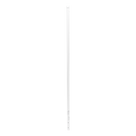 Poste de Esquina Blanco de Acero Galv. de 1.2m para Cerca Electrificada  cal. 18 de 1\" Diam. para 5 Aisladores (No incluidos).