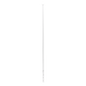 Poste de Esquina Blanco de Acero Galv. de 1.2m para Cerca Electrificada  cal. 18 de 1\" Diam. para 5 Aisladores (No incluidos).