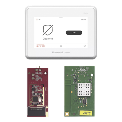 Panel de alarma todo-en-uno con pantalla táctil de 7 pulgadas y módulo de toma de control para sensores 5800, 2GIG, DSC, ITI/Qolsys y Bosch