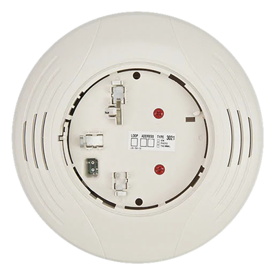 Base sonora inteligente direccionable para detector de humo, volumen y tono configurables desde el panel, color marfil