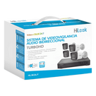 Kit TurboHD / 3K 5 Megapixel Lite / DVR 4 Canales / 4 Cámaras Bala Dual Light / Audio Bidireccional / IR 30 m (98.4 ft) / Cables 18 m (59.1 ft)