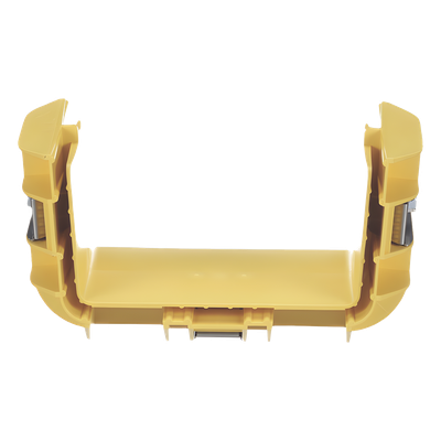 Acoplador para Canaleta / 6 x 4 pulgadas (152.4 x 101.6 mm) / Sin Herramientas / ABS Resistente / Alta Visibilidad
