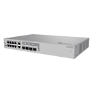 Switch de Acceso Administrable / Capa 2+ / 6x PoE+ Gigabit + 2x PoE+ Multi-Gigabit 2.5G + 2x Gigabit + 2x SFP + 2x SFP+ / PoE Perpetuo / 128 W PoE / 3.6 x 18.3 x 14.0 pulgadas
