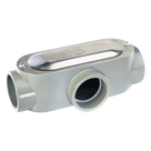 Caja oval roscada tipo T de 2\" (50.8) incluye tapa y tornillos.