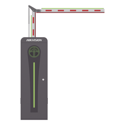 Barrera Vehicular con Brazo Articulado Iluminado Led 3 mts INCLUIDO (1.5 + 1.5) / Derecha / Alto Desempeño / Brushless / Semáforo Rojo-Verde en Gabinete / Incluye 2 Controles Remotos