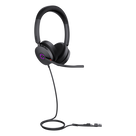 Auriculares UC con Cable / Cancelación de Ruido Activa Híbrida / USB-C con Adaptador USB-A / Certificación Microsoft Teams / 4 Micrófonos / 20 Hz - 20 kHz