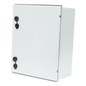 Gabinete de Poliéster IP65 Uso en Intemperie (400 x 500 x 200 mm) con Placa Trasera Interior de Plástico (Incluye Chapa y Llave).
