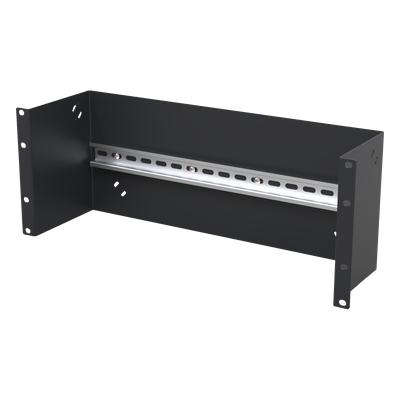 Riel de 35 mm con Soporte para Rack de 19\" 4UR