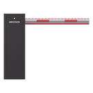 Barrera Vehicular DERECHA / Brazo Iluminado Rojo/Verde de 4 mts Incluido  / 3 Seg para Apertura / Cierre Automático con Tiempo Configurable / 5,000,000 MCBF / Compatible con Cualquier Control de Ac