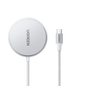 Cargador Inalámbrico Magnético 15W / Protocolo Qi 2 / USB-C 9V 2.2A / Eficiencia 83% / Protección Multinivel / Material PC+ABS+Aleación Aluminio / Cable 1.5m