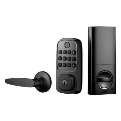 Cerradura Inteligente WiFi / Escáner de Huellas Dactilares / Teclado Numérico / Control por App / 8 Baterías AA / Bloqueo Manual y Automático / Compatible con Puertas 35-55 mm