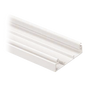 Base para canaleta T-45, de PVC rígido, con cinta adhesiva y orificios pre-perforados para montaje, 60.3 x 18.5 x 2400 mm, Color Blanco Mate