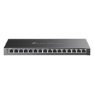 Switch Administrable / 16 Puertos Gigabit / 8 Puertos PoE 802.3af/at / 120W / Sin Ventilador / 32 Gbps / Omada SDN
