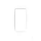 Placa de Pared Decoradora / 1 Espacio / Sin Tornillos Visibles / Termoplástico Blanco Brillante / 11.9 x 7.5 cm