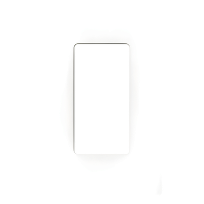 Placa de pared Claro de 1 espacio sin tornillos visibles, acabado blanco brillante, para atenuadores e interruptores Lutron de estilo decorador