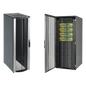 Gabinete Rack ProLine ConnecTek 42 UR 2000 x 800 x 1200 mm con Capacidad 1134 kg  Acero, Color Negro Con Organizadores Laterales Frontal y Traseros Incluidos
