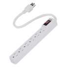 Multicontacto con Cable / 6 Tomas con Tierra / 15 A / Calibre 14 AWG / Cable 30 cm (11.8 in) / Interruptor Iluminado