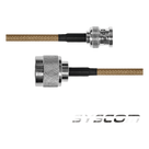 Jumper Coaxial / BNC Macho a N Macho / Cable LP142 / 60 cm (1.97 ft)
