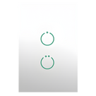 Interruptor Inteligente Z-Wave / Panel Táctil 2 Botones / Sin Cable Neutro / AC 85~260V / Protección 15A / Z-Wave 700
