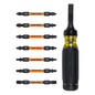 Desarmador Multipunta 15 en 1 / Matraca Resistente / Siete Puntas de Doble Extremo / Grado Industrial / Mango Cushion-Grip / Resistente al Impacto