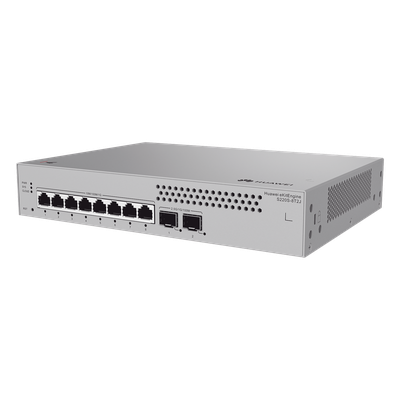 Switch de Acceso eKit Administrable Capa 2 / 8 Puertos Gigabit / 2 Puertos SFP 1-2.5 Gbps / Gestión Gratuita desde la Nube / Libre de Licenciamiento