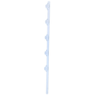 Poste de Paso para Cerca Eléctrica / Acero Galvanizado en Caliente / 5 Aisladores / Longitud 1.2 m (3.9 ft) / Diámetro 25 mm (1 in) / Peso 0.92 kg