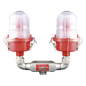 Lámpara de Obstrucción Roja Certificada/ Luz Fija Tipo L-810 Doble LED/ 120 - 240 Vca/ Luz Infraroja