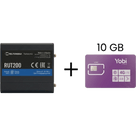 Router Industrial 4G LTE / Cat 4 150 Mbps / Wi-Fi 2.4 GHz / -40°C a 75°C / Gestión RMS / Kit con SIM 10GB Anual