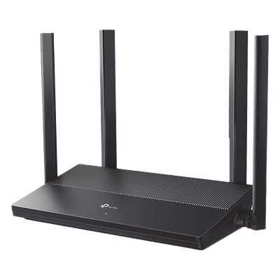 Router WiFi 6 AX 1500 Mbps / MU-MIMO 2X2 y OFDMA / 1 Puerto WAN Gigabit / 3 Puertos LAN Gigabit / Soporta IPV6 y TR-069 / 4 Antenas Beamforming / Seguridad WiFi WPA3