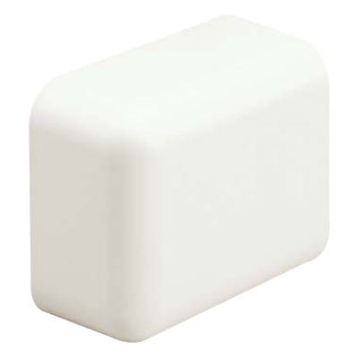 Tapa Final, para uso con canaleta LD10, material ABS, Color Blanco Mate