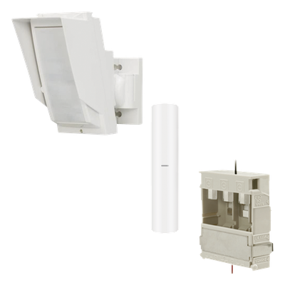 Detector de Movimiento PIR Antimascara Tipo cortina / 100% Exterior /  Inalámbrico / Hasta 24 metros / Incluye transmisor DS-PDMC-EG2-WB(B) para paneles AXPRO