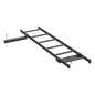 Kit de Conexión de Rack a Pared, Con Escalerilla de 1.3 m de Largo y 12 in de Ancho, de Acero, Color Negro