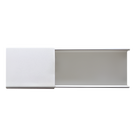 Canaleta de PVC / 48 x 16 mm / 2.5 m (8.2 ft) / Auto-extinguible / Sin División / 2 Vías de Presión